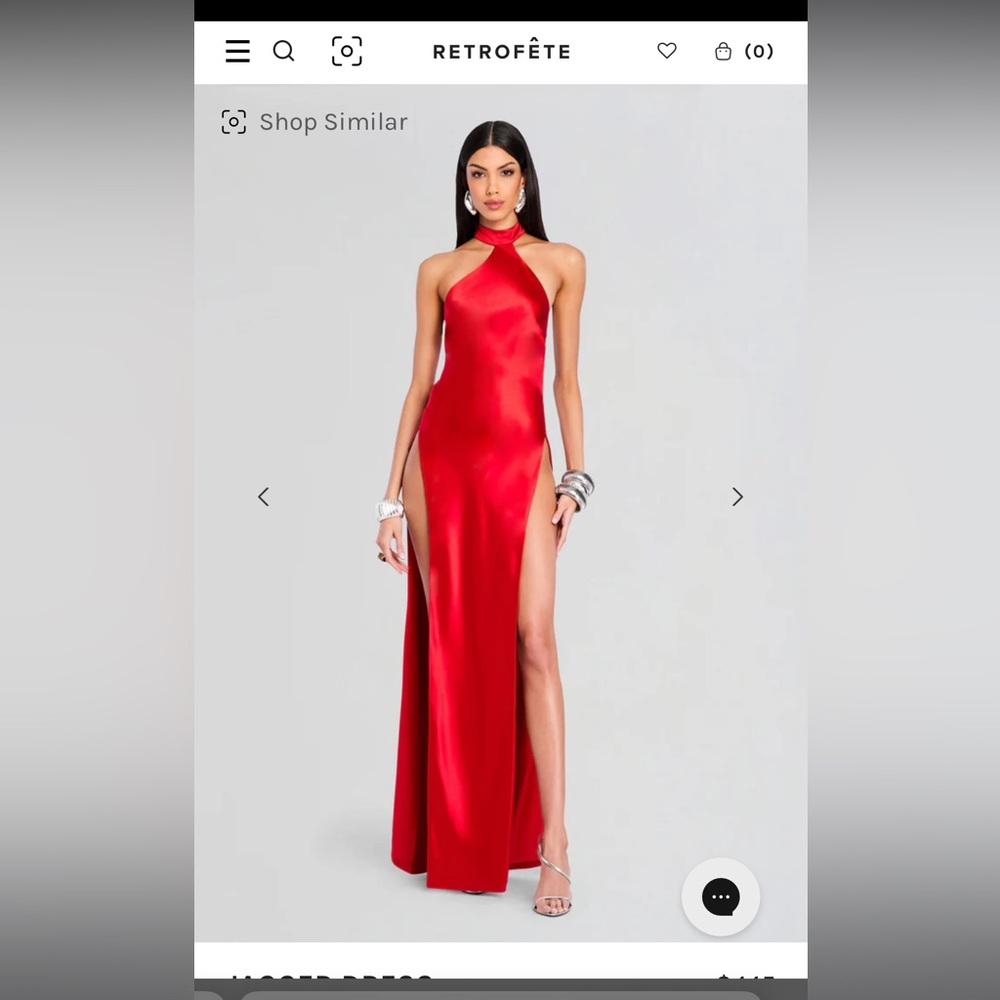 Retrofete Red Jagger dress in size XS
